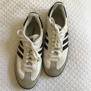Adidas Samba Black and White Brown Sole Size 8.5 Men/Boys